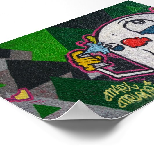 ホワイトピエロ ポスター (角)