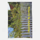 ホワイトピケットフェンス キッチンタオル (縦)