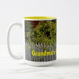 ホワイトピケットフェンス ツートーンマグカップ