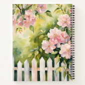 ホワイトピケットフェンス ノートブック (裏面)