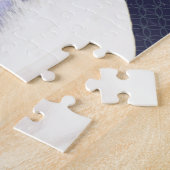 ホワイトピットブルドッググラフィックアートパズル ジグソーパズル (側面)