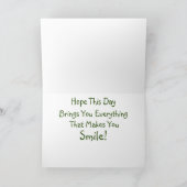 ホワイトピットブル誕生日カード サンキューカード (内部)