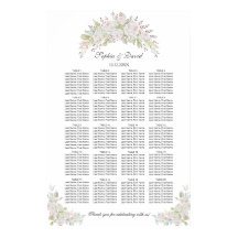 ホワイトピンクのバラ結婚スのシーティングチャート160人のお客様