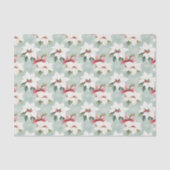 ホワイトピンクエレガントのクリスマスポインセティアス 薄葉紙 (正面)