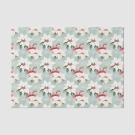 ホワイトピンクエレガントのクリスマスポインセティアス 薄葉紙