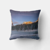 ホワイトピンクエレガントのフローラ夕日を見る クッション (裏面)