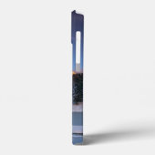 ホワイトピンクエレガントのフローラ夕日を見る Case-Mate iPhoneケース (裏面 / 左)