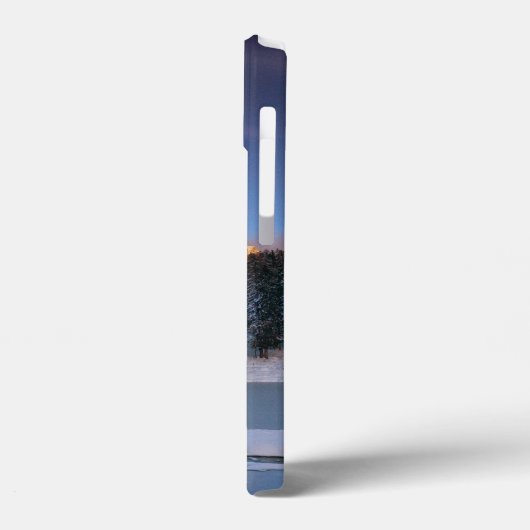 ホワイトピンクエレガントのフローラ夕日を見る Case-Mate iPhoneケース (裏面 / 左)