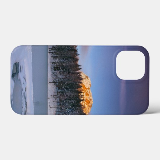 ホワイトピンクエレガントのフローラ夕日を見る Case-Mate iPhoneケース (裏面 (横))