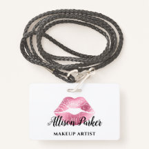 ホワイトピンクキスリップメイクアップアーティストビジネス