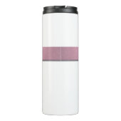 ホワイトピンクグリッターモガーリーノグラムレディボススクリプト タンブラー (裏面)