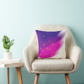 ホワイトピンクパープルブレンド、金ゴールドトーンアクセント クッション (椅子)