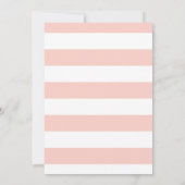 ホワイトピンクフラワーラブバード結婚式招待状 招待状 (裏面)