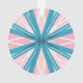 ホワイトピンクブルーフェスティバルフェミニンスターバストスター オーナメント (裏面)