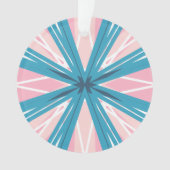 ホワイトピンクブルーフェスティバルフェミニンスターバストスター オーナメント (正面)