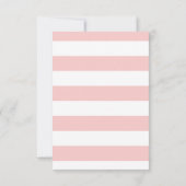 ホワイトピンクブロッサムフラワーリースウェディングRSVPカード 出欠カード (裏面)