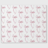ホワイトピンクボウズ誕生日 ラッピングペーパー (フラット)