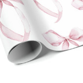 ホワイトピンクボウズ誕生日 ラッピングペーパー (ロールコーナー)