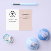 ホワイトピンクモダンのプロモーションビジネスロゴ チラシ (シングル)