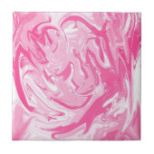 ホワイトピンク大理石フェイク抽象芸術セラミックタイル タイル (正面)