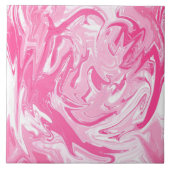 ホワイトピンク抽象芸術絵画のセラミックタイル タイル (正面)
