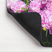 ホワイトピンク牡丹マウスパッド マウスパッド (コーナー)