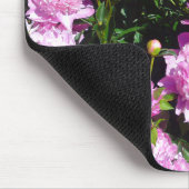 ホワイトピンク牡丹マウスパッド マウスパッド (コーナー)