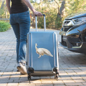 ホワイトピーコックのポーズ シール (スーツケースインサイチュ)