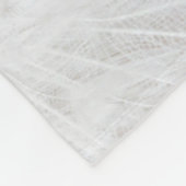 ホワイトピーコックの美しい羽 フリースブランケット (角)