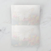 ホワイトピーコックアイリッシュ賛美のグリーティングカード カード (内部)