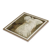 ホワイトピーコックオンブランチオランダアービクトリアント タイル (側面)