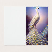 ホワイトピーコックグラフィック 名刺 (外部フラット)