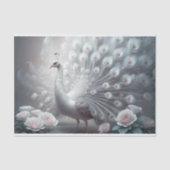 ホワイトピーコックデコページ 薄葉紙 (正面)