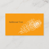 ホワイトピーコックフェザーネットワークイベントプランナー 名刺 (裏面)