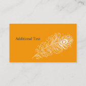 ホワイトピーコックフェザーネットワークイベントプランナー 名刺 (裏面)