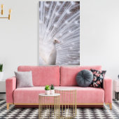 ホワイトピーコック キャンバスプリント (インサイチュ (リビング))