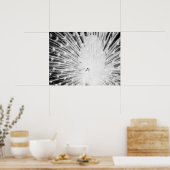 ホワイトピーコック ポスター (キッチン)