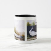 ホワイトピーコック マグカップ (中央)