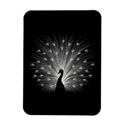 ホワイトピーコック マグネット (縦)