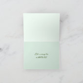 ホワイトピージーアジサイ花空白の付きノートカード カード (内部)