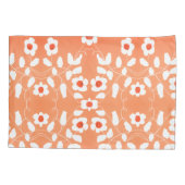 ホワイトピーチとオレンジ 枕カバー (裏面-左)