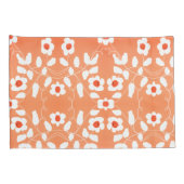 ホワイトピーチとオレンジ 枕カバー (裏面-右)