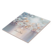 ホワイトピーチフローラセラミックタイル タイル (側面)