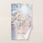 ホワイトピーチフローラタオルセット バスタオルセット (ハンドタオル)