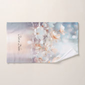 ホワイトピーチフローラタオルセット バスタオルセット (ハンドタオル)