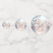 ホワイトピーチフローラテーブル紙吹雪 コンフェッティ (正面)