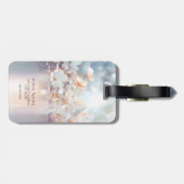 ホワイトピーチフローララゲージタグ ラゲッジタグ (裏面横)