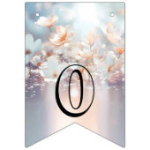 ホワイトピーチフローラルバンティング国旗 バンティングフラッグ (第2の旗)