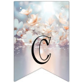 ホワイトピーチフローラルバンティング国旗 バンティングフラッグ (第1の旗)