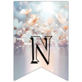 ホワイトピーチフローラルバンティング国旗 バンティングフラッグ (第3の旗)